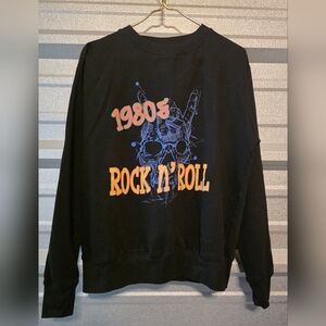 1980s Rock N Roll Graphic Sweatshirt